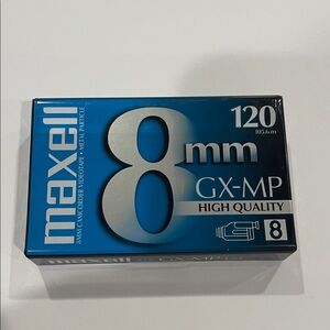 Maxell 8mm GX-MP High‎ Quality Camcorder Video Tape NEW Sealed